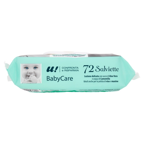 72 Salviette Baby Care U! Confronta e Risparmia